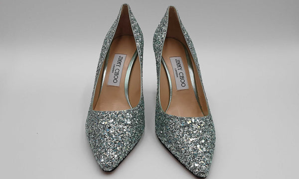 Jimmy Choo Miami Mint Glitter Romy 85 Hslcrsa