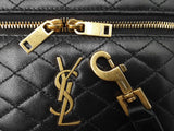 Yves Saint Laurent Gaby Vanity Case In Black Quilted Lambskin Fw0726lozxdu