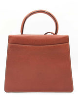 Loewe Barcelona Satchel In Brown Grained Leather Fw0926oxzdu