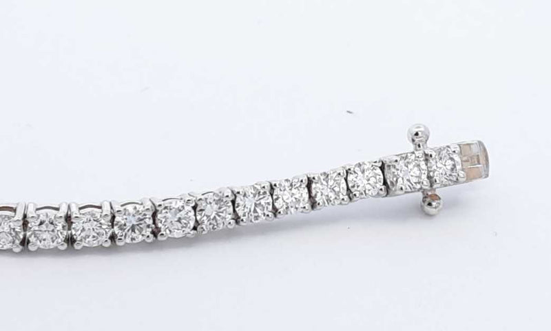 14k White Gold  Lab Grown Diamond Tennis Bracelet 7 Inch Eblpcrde 144010032310