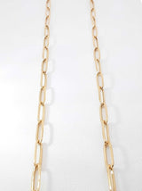18k Yellow Gold Paperclip Link Chain Necklace 3 Grams 18 Inch Fw0826oprdu