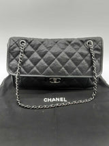 Chanel French Riviera Flap Black Cavier Leather Shoulder Bag Do0924lsxzde