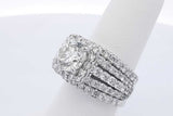 7.06cttw Diamond Wedding Set In 14k White Gold 13.5 Grams Size 7.25 Eb0326crxzdu