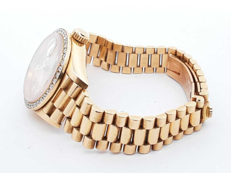 Rolex Datejust 26mm 18k Yellow Gold Diamond Bezel Watch Sd0825szxzde