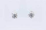 2ctw Lab Grown Round Diamond Stud Screwback Earrings 14k Gold 1.4g Eb1224wrxdu