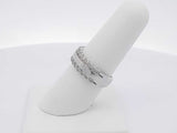.72 Ctw Diamond 14k White Gold 6.6 Grams Ring Size 7.5 Sd0725wrzsa