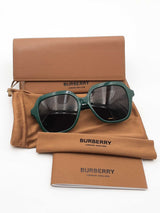Burberry Joni Green Square Sunglasses B 4389 Eb0726crsa