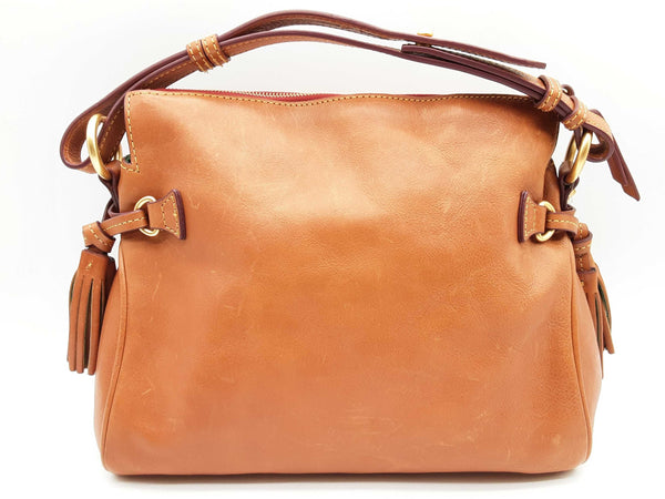 Dooney & Bourke Florentine Tassel Brown Leather Shoulder Bag Do1024ixde