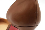 Christian Louboutin Iriza Brown Leather Pumps Size 40 Eb0626lrxde