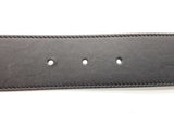 Gucci Crystal Embellished Double G Black Leather Belt Size 95/38 Sd0526crde