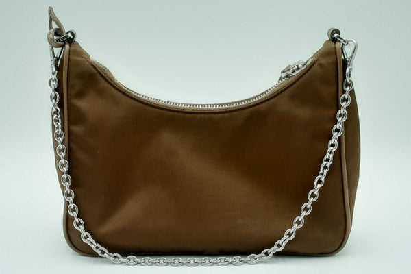 Prada Brown Nylon Re Edition 2005 Shoulder Bag Eb0524prxdu