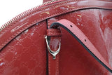 Gucci Red Patent Leather Microguccissima Dome Satchel Bag Eb1026oxzsa