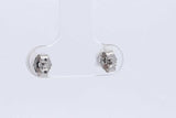 1.0cttw Lab Grown Diamond Stud Earrings In 14k White Gold 0.8 Grams Eb0326orxdu