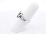 4.11 Cttw Lab Grown & Natural Diamond 14k White Gold Ring Size 6.5 Fw1023pesrdu
