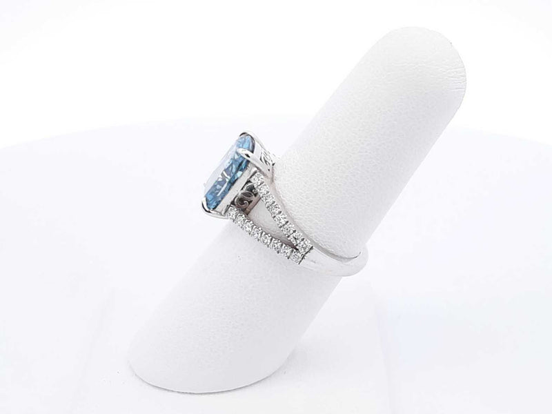 4.11 Cttw Lab Grown & Natural Diamond 14k White Gold Ring Size 6.5 Fw1023pesrdu