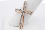 0.33cttw Diamond Cross Pendant In 10k Yellow Gold 2.5 Grams Eb0726lxzsa