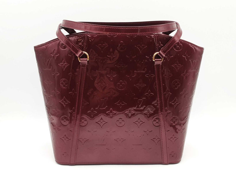 Louis Vuitton Vernis Avalon Mm Burgundy Shoulder Bag Sd0825pzxsa