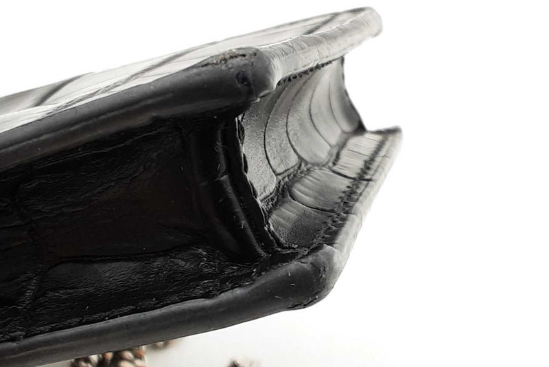 Alexander Mcqueen Crocodile Embossed Crossbody Phone Case Holder Eb1025lxzdu
