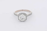 1.19ctttw Diamond Ring In 18k White Gold 3.1 Grams Size 5 Eb0425llzxsa