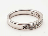 0.55 Cttw Natural Diamonds 14k White Gold 3.9g Ring Size 7 Do0226wlrde