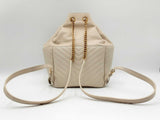 Yves Saint Laurent Joe "Vintage White" Lambskin Leather Backpack Fw0924erxdu