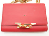 Louis Vuitton Louise Red Leather Chain Shoulder Bag Do0726cxzde