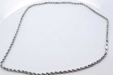 14k White Gold Rope Chain Necklace 6.9 Grams 20 Inch Eb0326wrxde