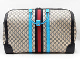 Gucci Savoy Large Duffle Bag In Gg Supreme Coated Canvas & Leather Fw0526lxzxdu