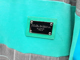 Dolce And Gabbana Gray Teal Blue Plaid Track Jacket Size 56 Do0826pxzde