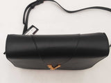 Versace Virtus Leather Black Handbag Aa0525wxzsa