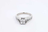 Approx. 1.34ctw Diamond Ring In 14k White Gold 5.7 Grams Size 6.25 Eb1124wrxdu