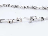 Approx. 0.7ctw Diamond Bracelet In 14k White Gold 7.6 Grams 7 Inch Eb0824opxdu