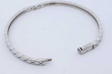 Chanel 18k White Gold Coco Crush Bangle Bracelet 16.9 Grams Eb0626orxzde
