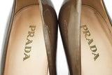 Prada Vern Metal Tricolor Patent Leather Peep Toe Pumps Size 38 Eb0126crdu