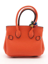 Mini Exquisite Bag Charm In Orange Fw0825idu