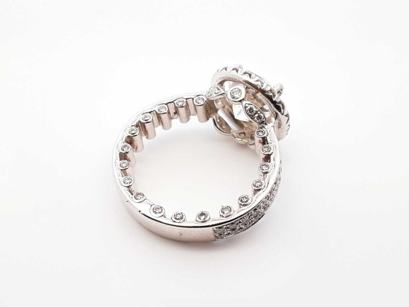 3.80 Cttw Lab-grown & Natural Diamond 14k Gold Ring 5.6 Gram Sz 4.5 Fw0625lowodu