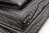 Yves Saint Laurent Crocodile Embossed Leather Sunset Shoulder Bag Eb0926irxsa