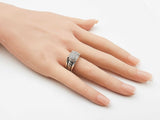 David Yurman 0.58 Cttw Diamond & Sterling Silver Cable Ring 9.9 Grams Size 6 Fw0726lrzdu