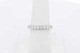2.0cttw Lab Grown Diamond Eternity Band 14k White Gold 2.3g Size 7 Eb0826cxzsa