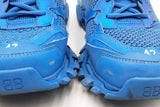 Balenciaga Track 3 Distressed Mesh Sneakers In Blue Size 42 Eb0126lpxdu