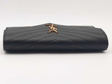 Yves Saint Laurent Cassandre Wallet On Chain Black Handbag Aa0326przsa