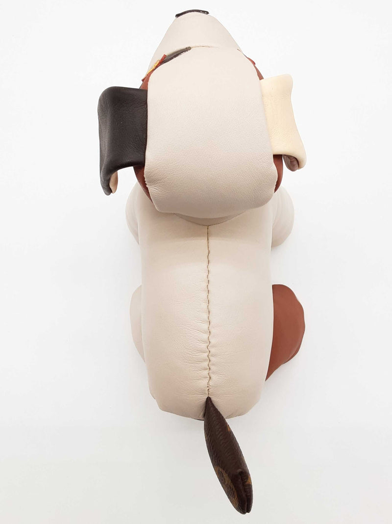 Louis Vuitton Doudou Oscar Dog White Brown Leather Plush Toy Do1025wxzde