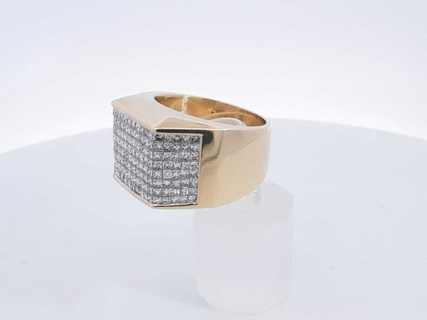 4.02 Cttw Diamonds 10k Yellow Gold 2.50g Ring Size 11 Aa0425lzxzsa