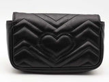 Gucci Gg Marmont Mini Shoulder Bag Black Aa0826worsa