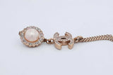 Chanel Cc Faux Pearl Pendant Necklace 8.5 Grams 24 Inch Eb0626opxdu