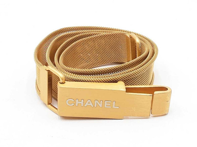 Chanel Gold-tone Mesh Belt Fw1224prxdu