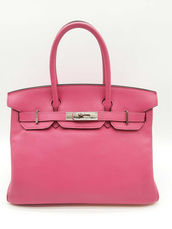 Hermes Birkin 30 Rose Candy Pink Chevre Mysore Palladium Handbag Do1023lwxzxde