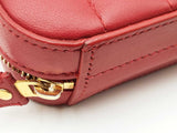 Ysl Saint Laurent Red Leather Vicky Belt Bag Sd0326orzdu