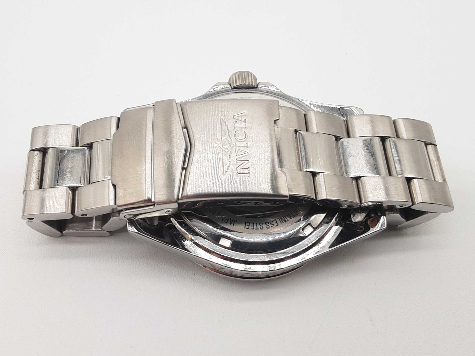 Invicta 30806 43 Pro Diver Silver Dial Black Bezel Steel Quartz