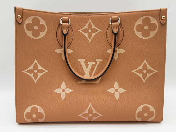 Louis Vuitton Onthego Beige Monogram Empreinte Leather Tote Bag Do0425exzxde